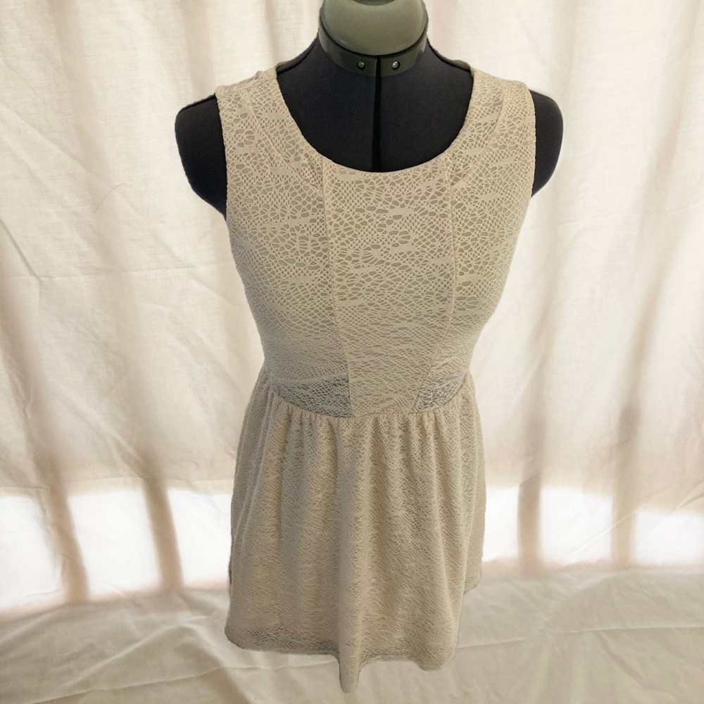 Xhilaration Cream Lace Dress
